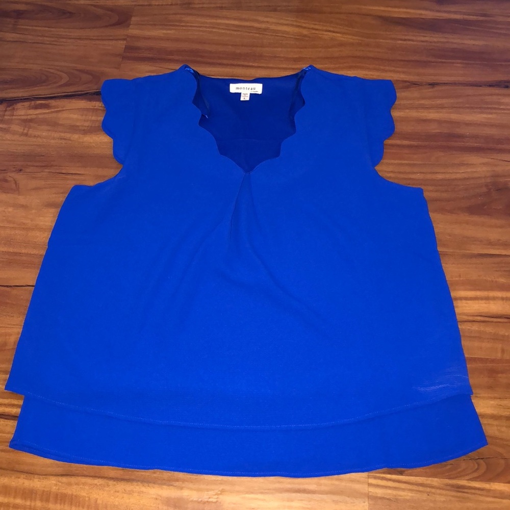 Monteau Royal Blue Blouse